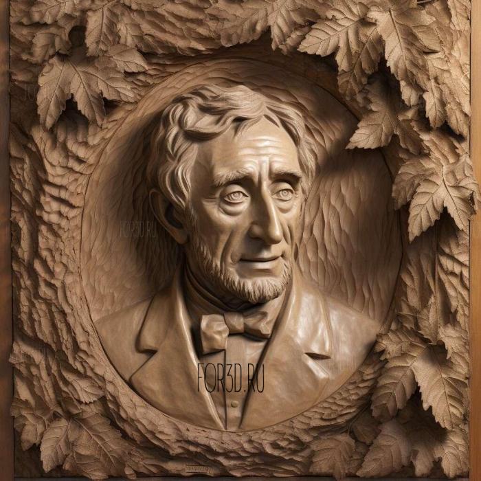 Henry Thoreau 1 stl model for CNC